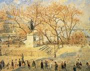 Camille Pissarro The statue of the morning sun painting